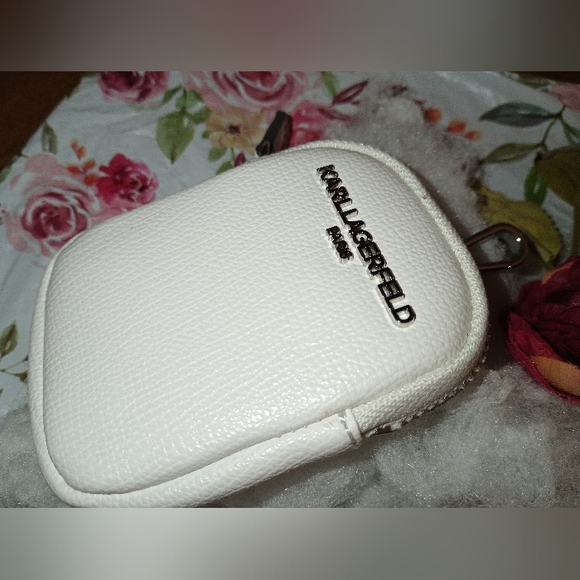 Karl Lagerfeld White Textured Mini Bag